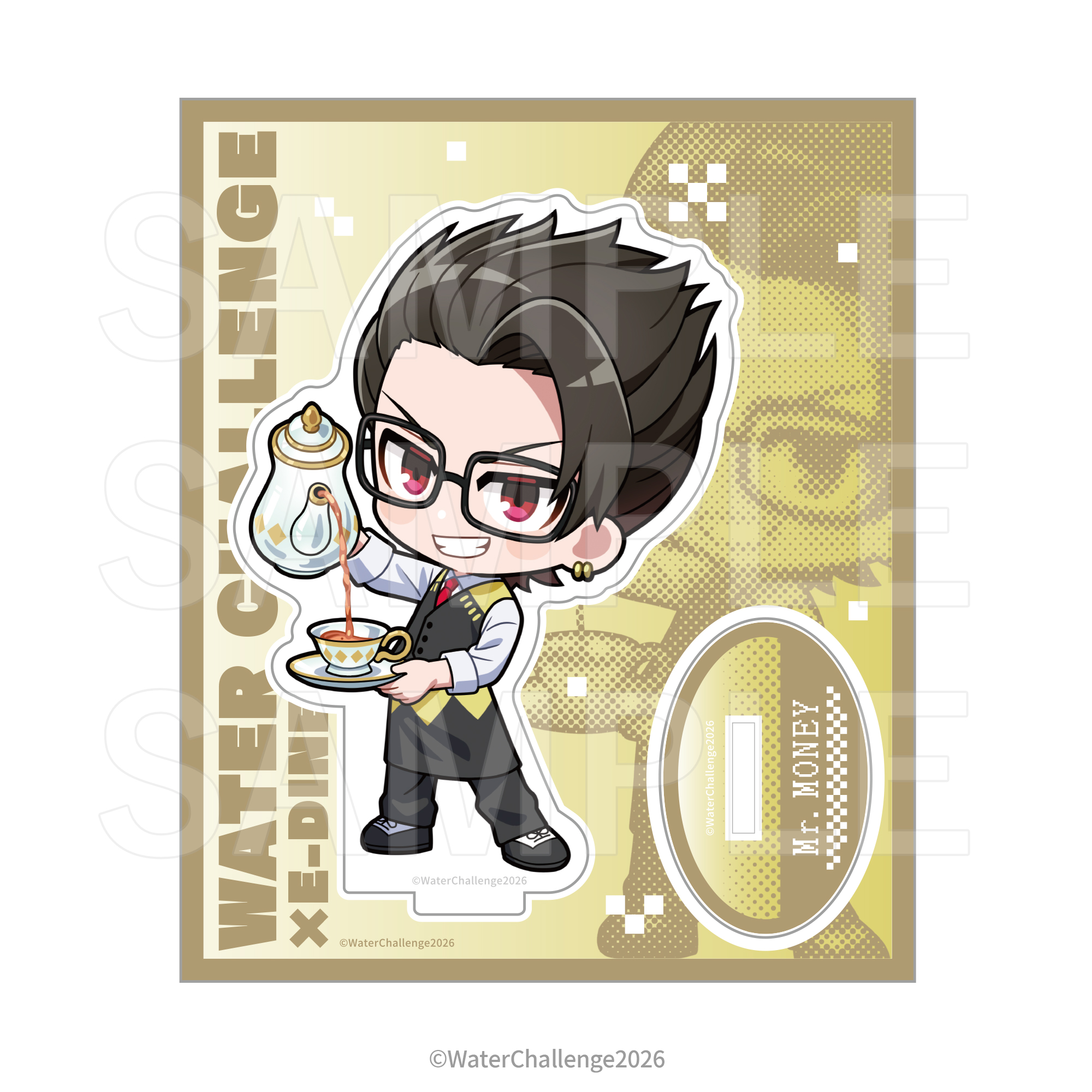 ウォーターチャレンジ×E-DINER アクリルスタンド ミスターマネー - 公式商品画像 | AniSmile