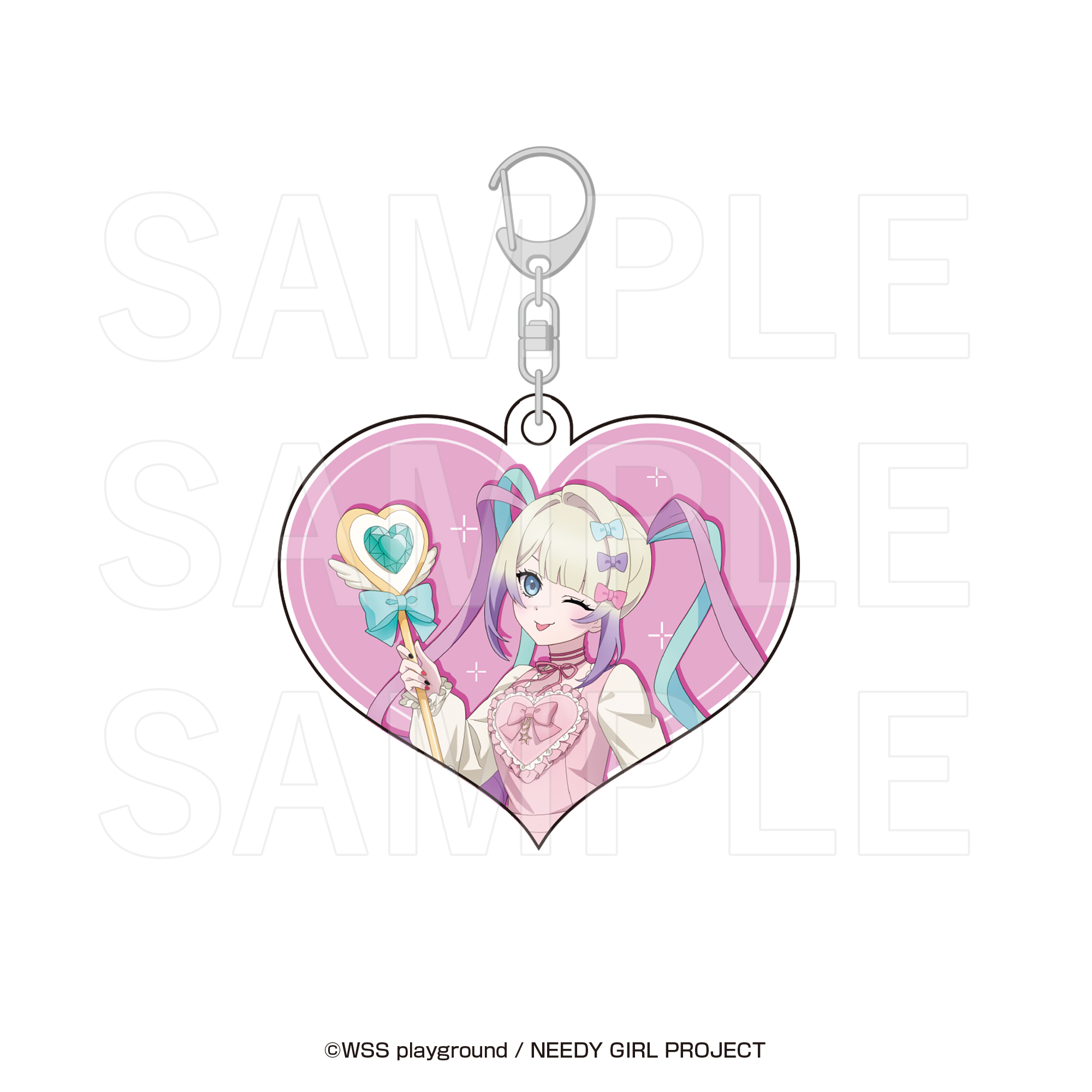 Magia Charm×NEEDY GIRL OVERDOSE ホロアクリルキーホルダー 超絶最かわてんしちゃん - 公式商品画像 | AniSmile