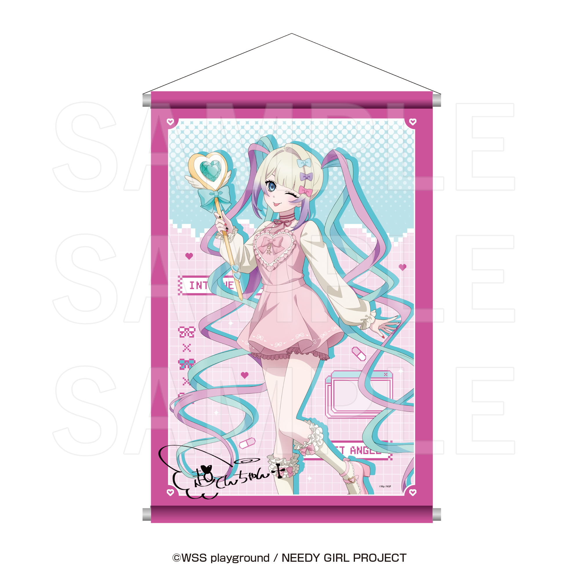 Magia Charm×NEEDY GIRL OVERDOSE B2タペストリー 超絶最かわてんしちゃん - 公式商品画像 | AniSmile