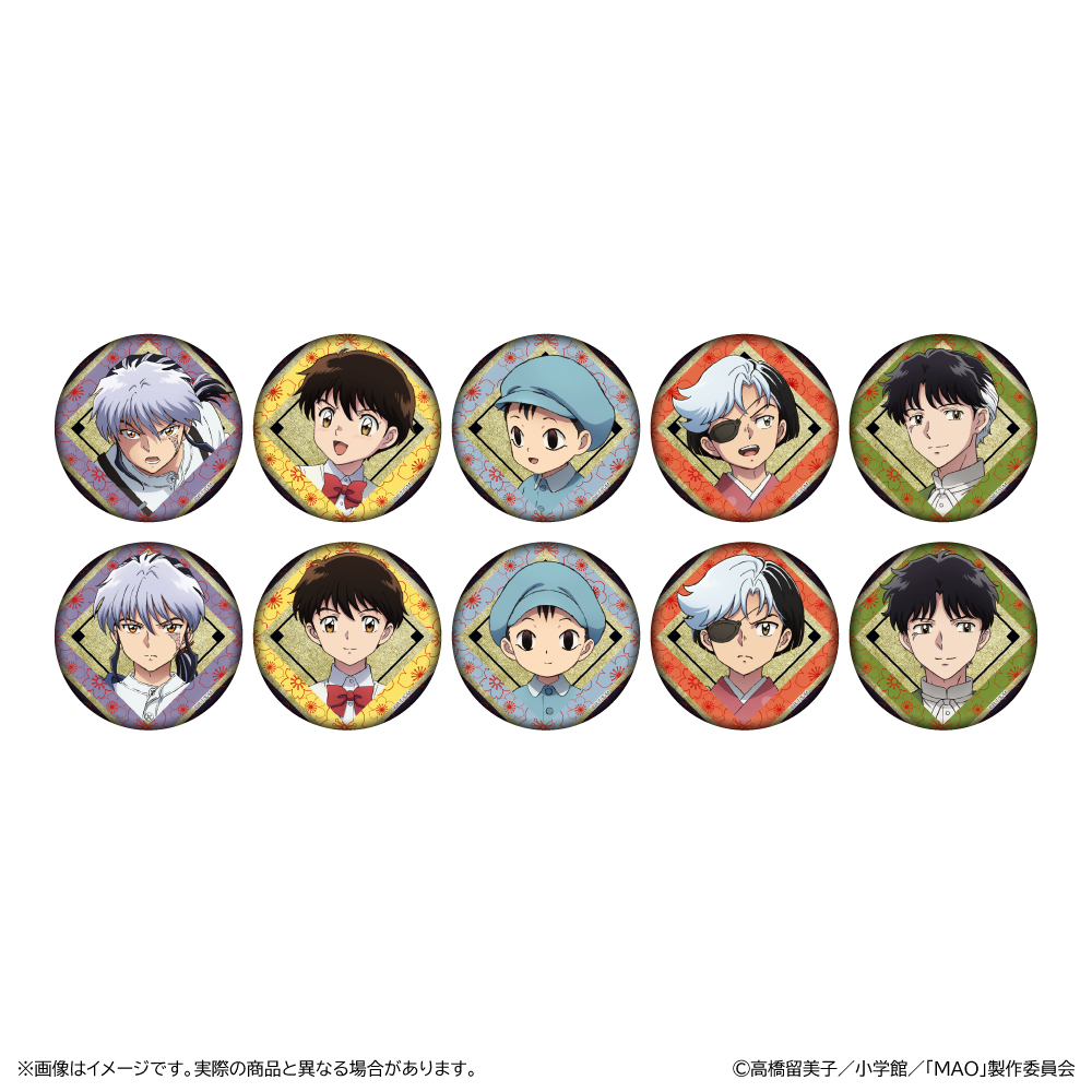 MAO トレーディング金屏風柄缶バッジ - 公式商品画像 | AniSmile