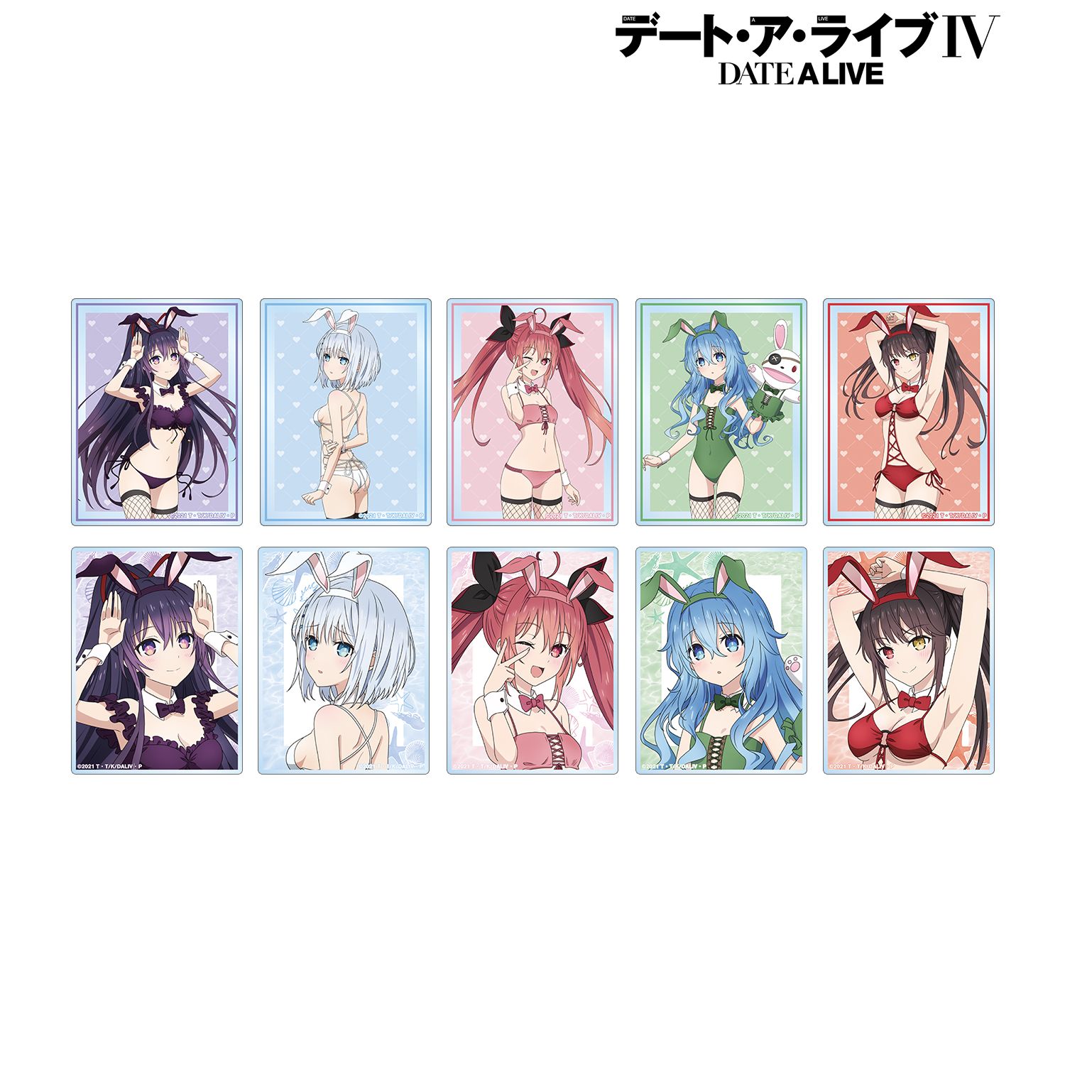 デート・ア・ライブIV 描き下ろし 水着バニーver. トレーディングアクリルカード(単位/単品) 画像 3 | AniSmile