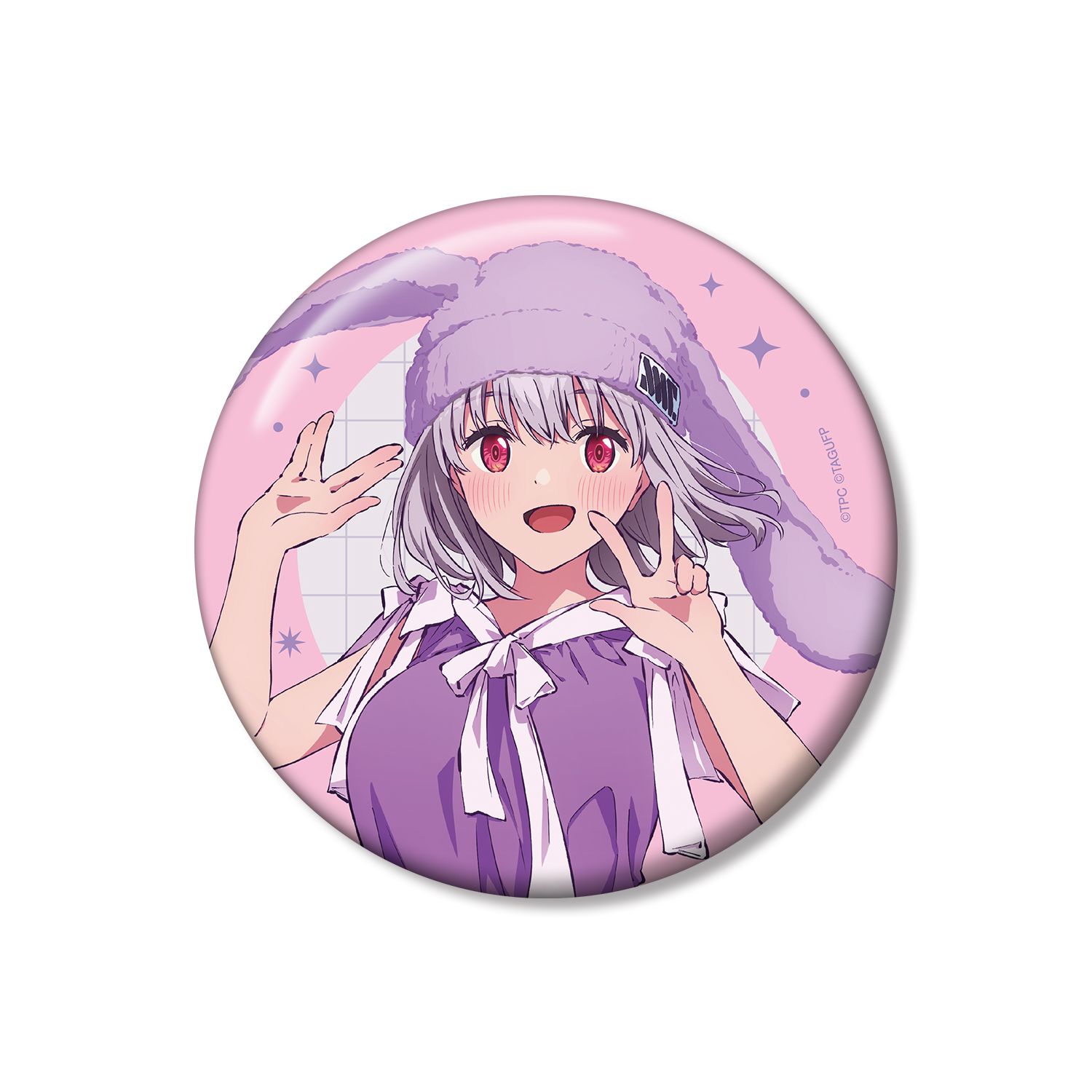 グリッドマン ユニバース 描き下ろし 新条アカネ うさぎの着ぐるみver. 100mm缶バッジ - 公式商品画像 | AniSmile