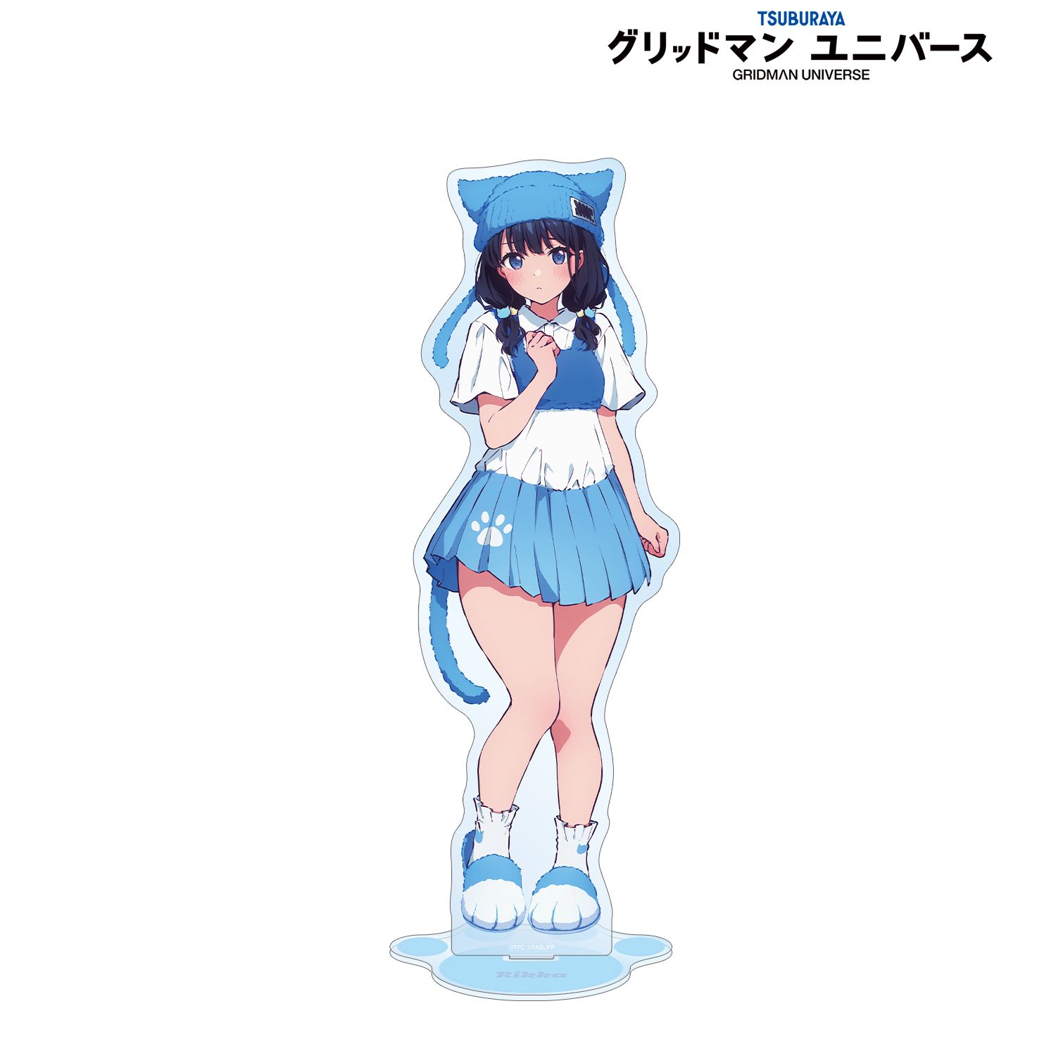 グリッドマン ユニバース 描き下ろし 宝多六花 猫の着ぐるみver. 特大アクリルスタンド 画像 2 | AniSmile