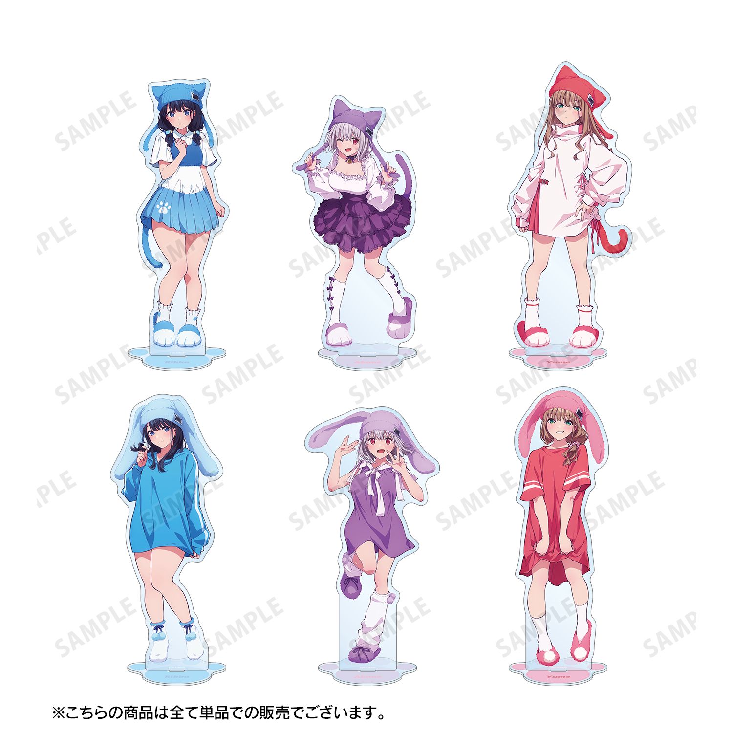 グリッドマン ユニバース 描き下ろし 宝多六花 うさぎの着ぐるみver. 特大アクリルスタンド 画像 4 | AniSmile