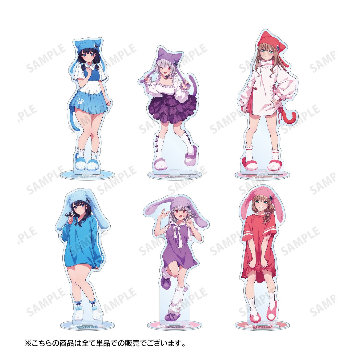 グリッドマン ユニバース 描き下ろし 南 夢芽 うさぎの着ぐるみver. アクリルスタンド 画像 4 | AniSmile