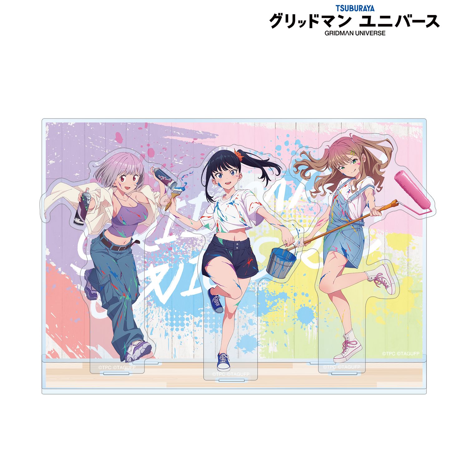 グリッドマン ユニバース 描き下ろし ペインタースタイルver. アクリルジオラマ 画像 2 | AniSmile