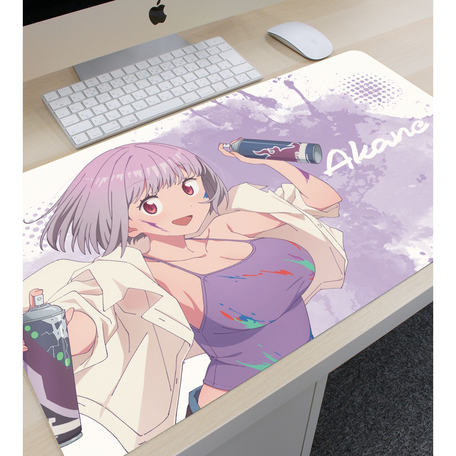 グリッドマン ユニバース 描き下ろし 新条アカネ ペインタースタイルver. マルチデスクマット 画像 3 | AniSmile