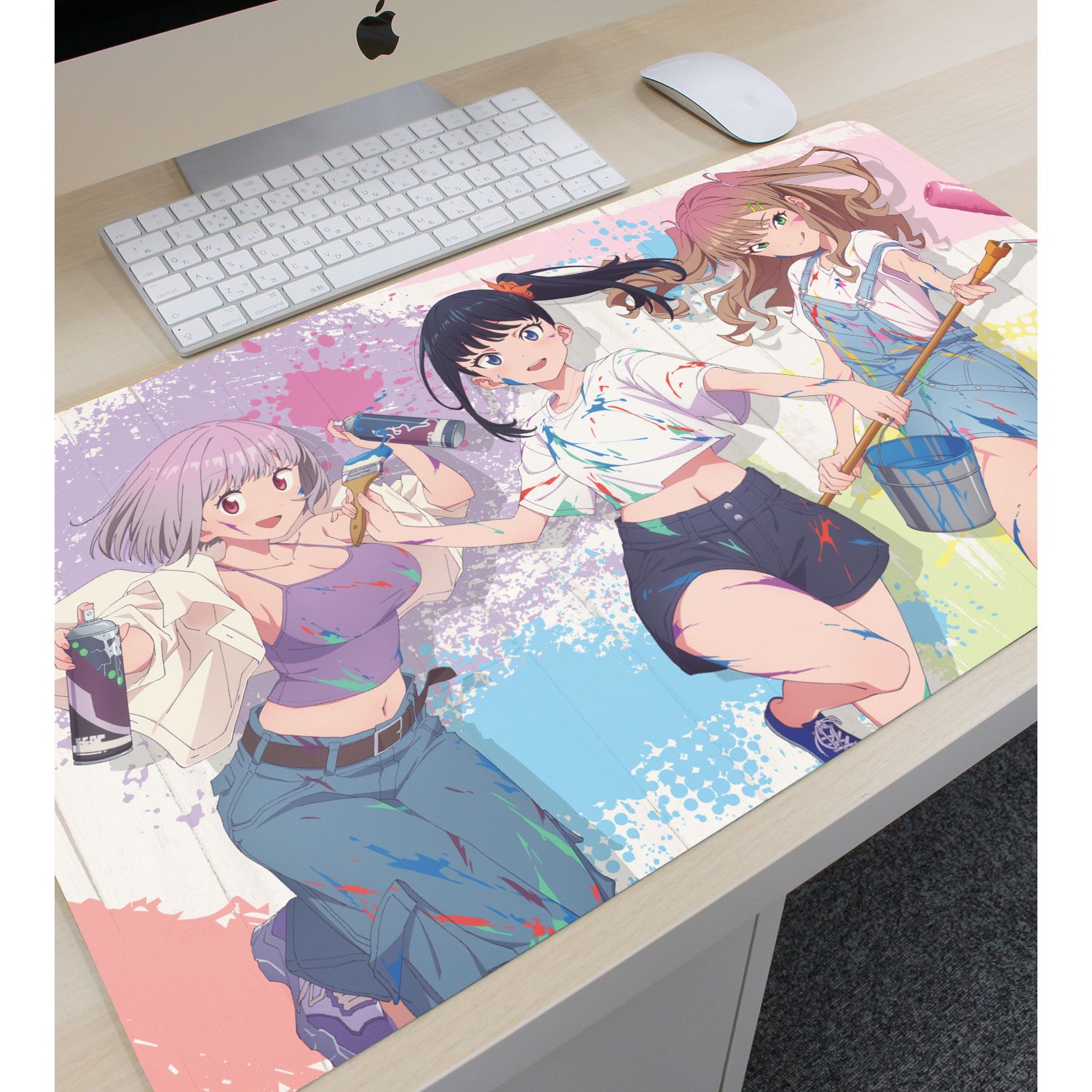 グリッドマン ユニバース 描き下ろし 集合 ペインタースタイルver. マルチデスクマット 画像 3 | AniSmile