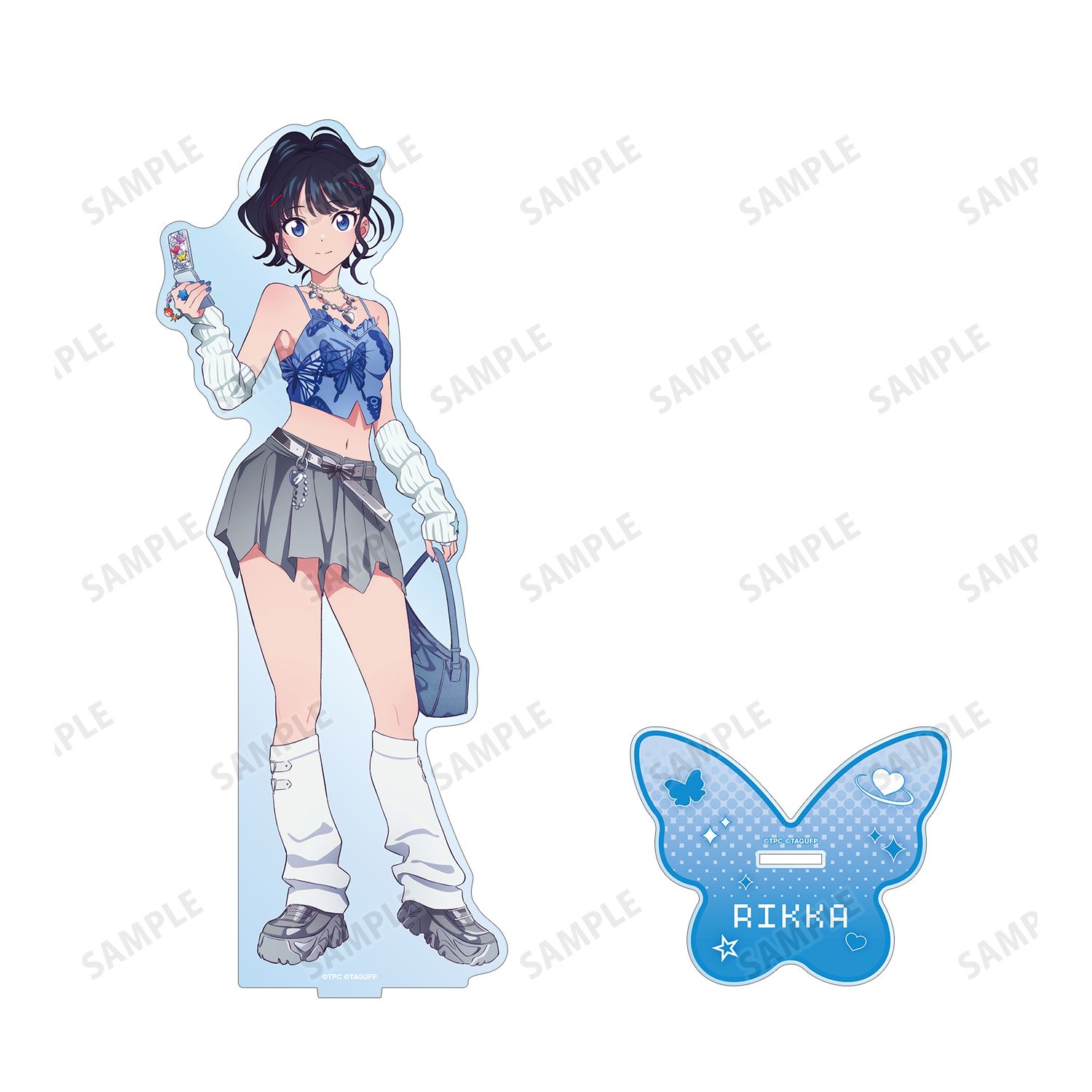 グリッドマン ユニバース 描き下ろし 宝多六花 Y2K ver. 特大アクリルスタンド Image 3 | AniSmile