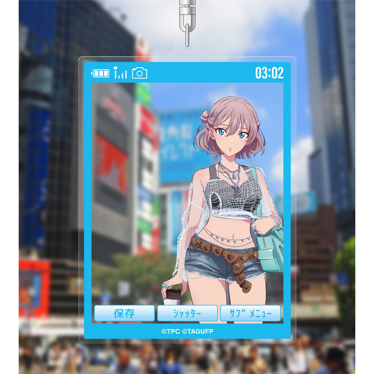 グリッドマン ユニバース 描き下ろし ムジナ Y2K ver. BIGアクリルキーホルダー Image 3 | AniSmile