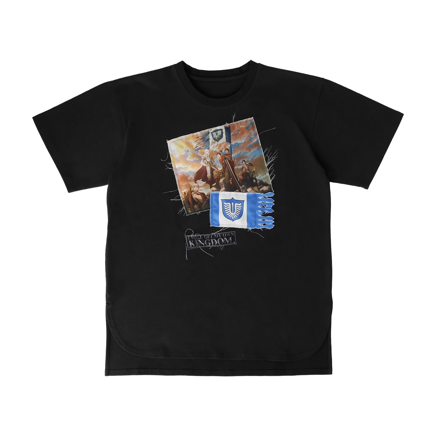 アニメ『ベルセルク 黄金時代篇 MEMORIAL EDITION』 shica-ke 鷹の団 パッチグランジTシャツユニセックス(サイズ/M) - 公式商品画像 | AniSmile