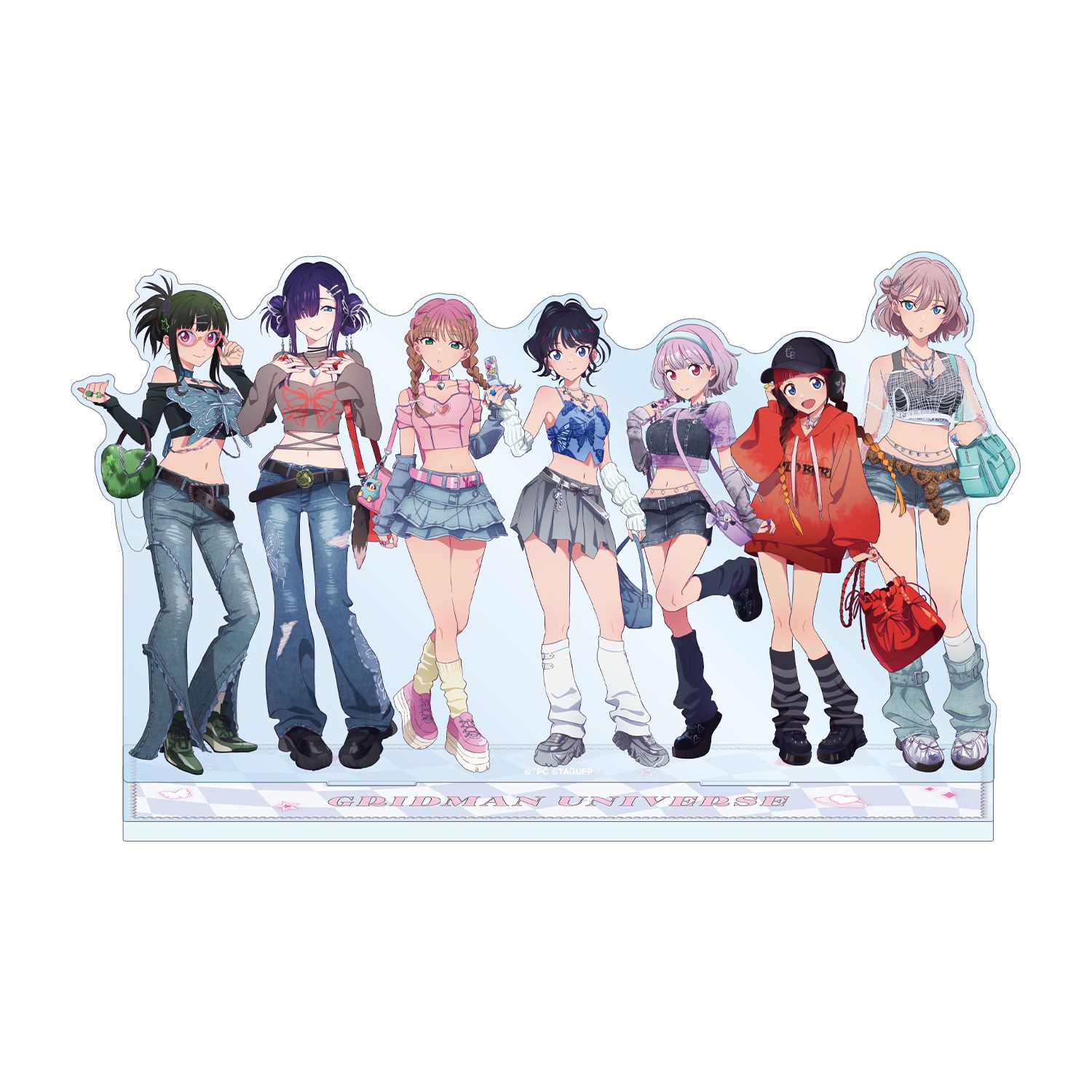 グリッドマン ユニバース 描き下ろし 集合 Y2K ver. アクリルスタンド - AniSmile