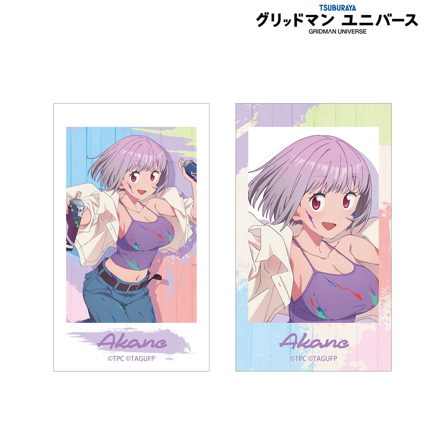 グリッドマン ユニバース 描き下ろし 新条アカネ ペインタースタイルver. Ani-Frame 2枚セット 画像 3 | AniSmile