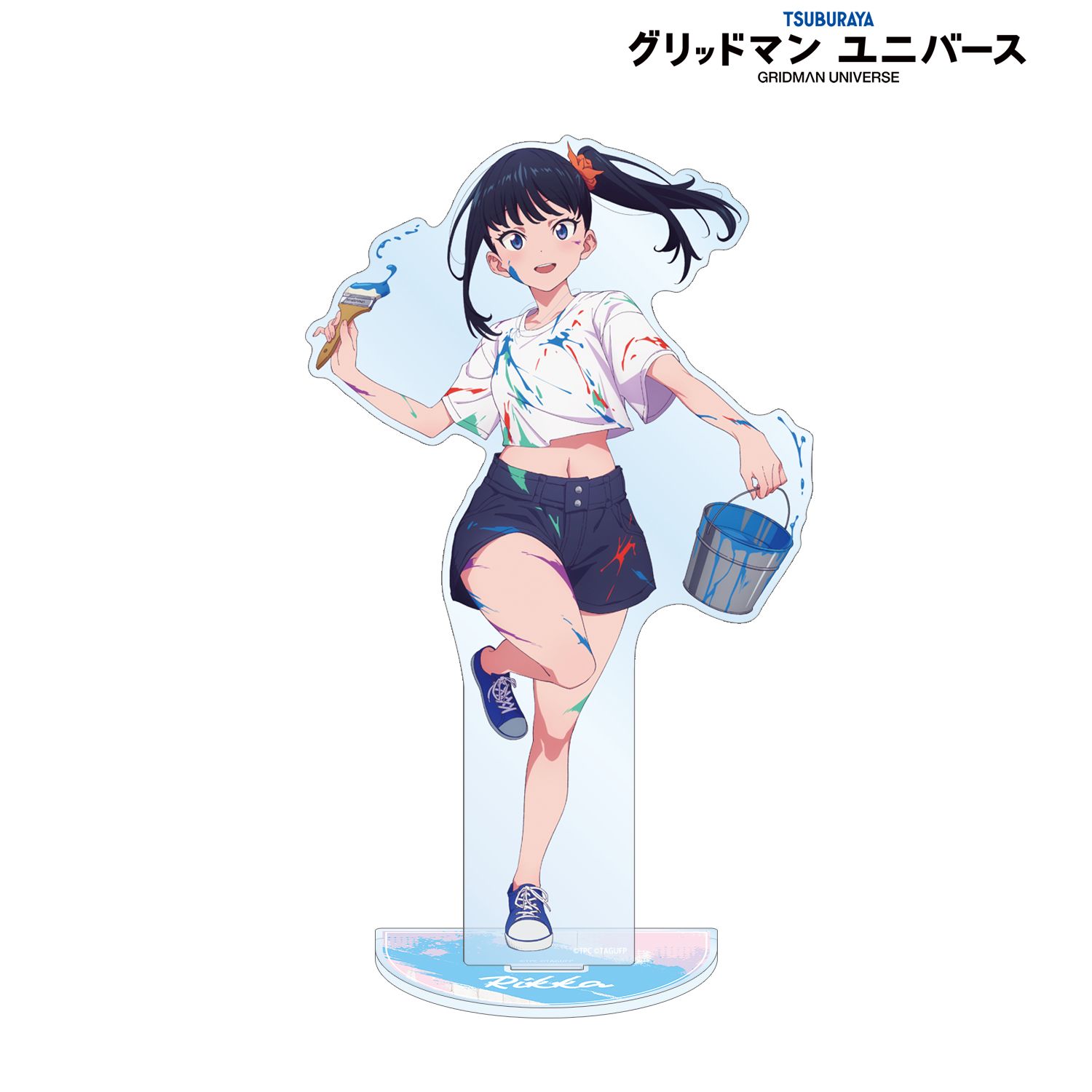 グリッドマン ユニバース 描き下ろし 宝多六花 ペインタースタイルver. 特大アクリルスタンド 画像 2 | AniSmile