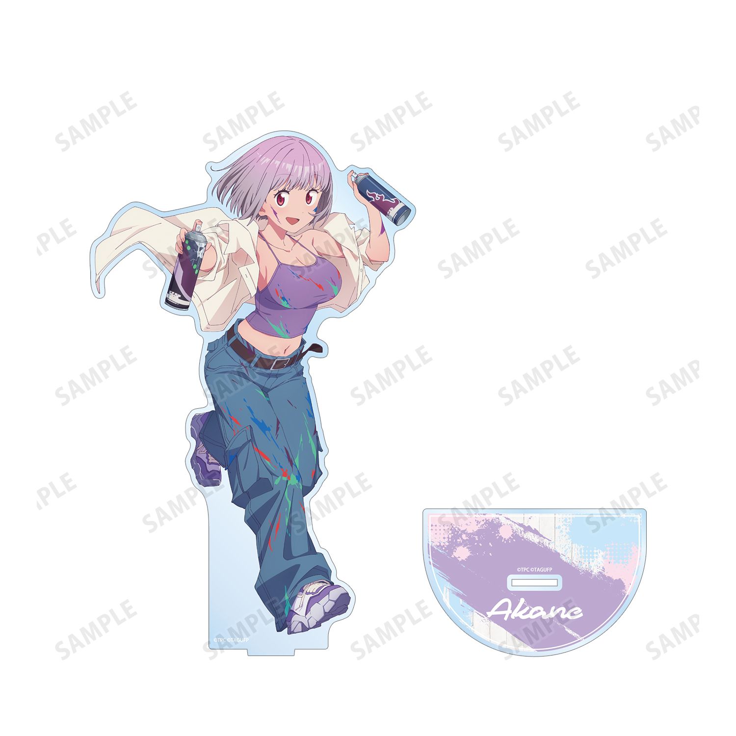 グリッドマン ユニバース 描き下ろし 新条アカネ ペインタースタイルver. 特大アクリルスタンド 画像 3 | AniSmile