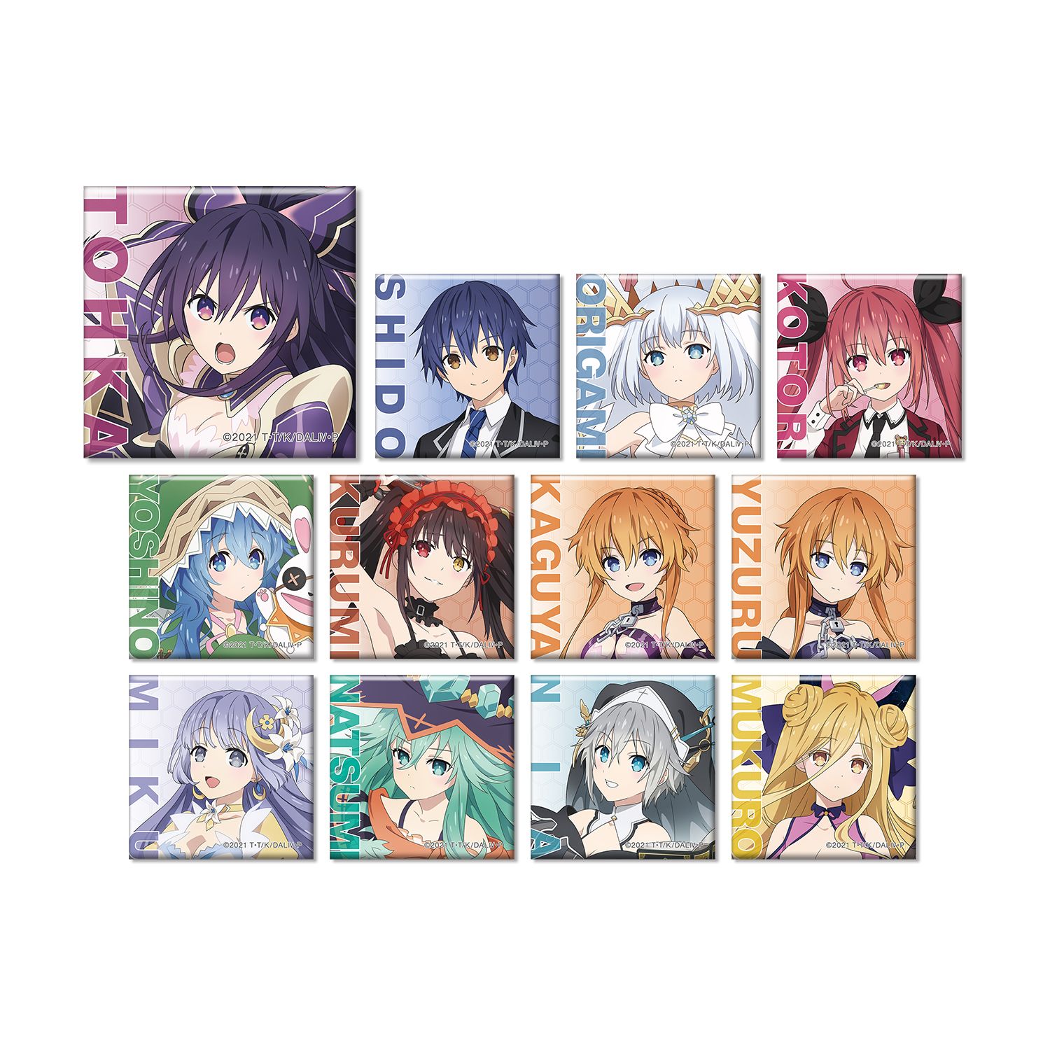 デート・ア・ライブIV トレーディングスクエア缶バッジ(単位/単品) - 公式商品画像 | AniSmile