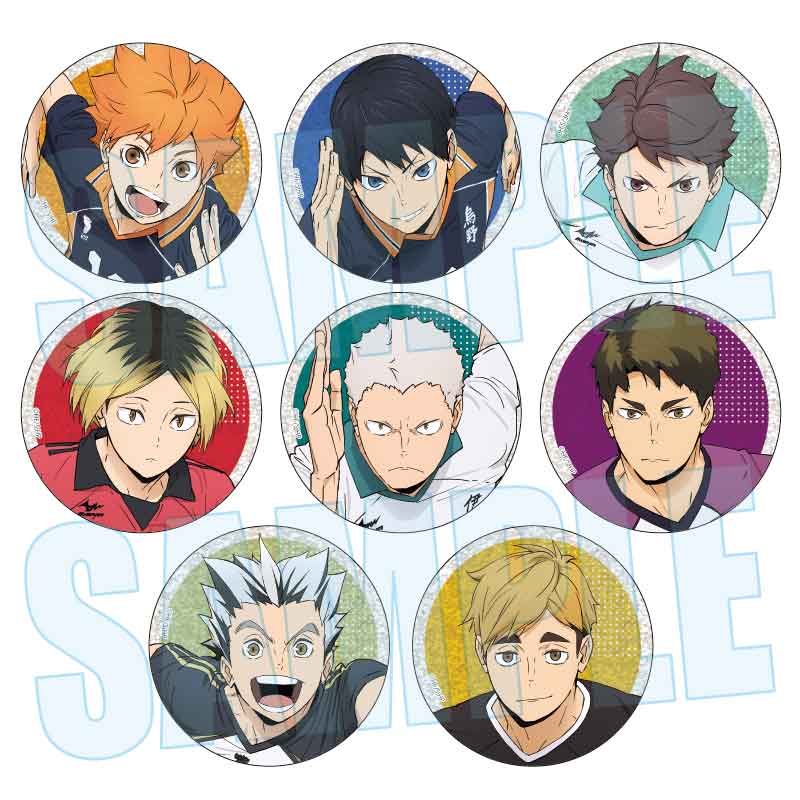 トレーディンググリッター缶バッジ アニメ「ハイキュー!!」/10周年イベントビジュアル 画像 2 | AniSmile