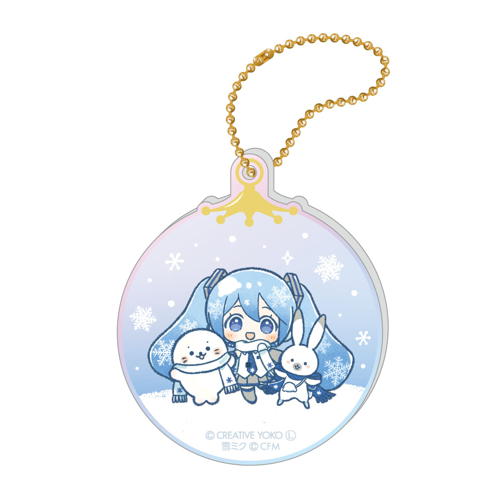 しろたん×雪ミク オーロラアクリルキーホルダー ちびキャラver. 【A】 - 公式商品画像 | AniSmile