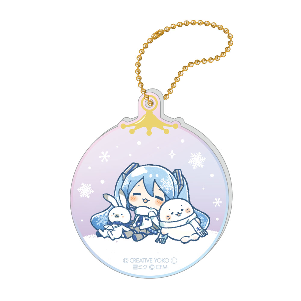 しろたん×雪ミク オーロラアクリルキーホルダー ちびキャラver. 【B】 - 公式商品画像 | AniSmile