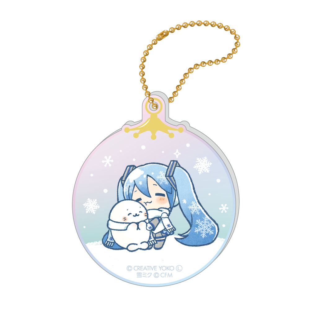 しろたん×雪ミク オーロラアクリルキーホルダー ちびキャラver. 【C】 - 公式商品画像 | AniSmile