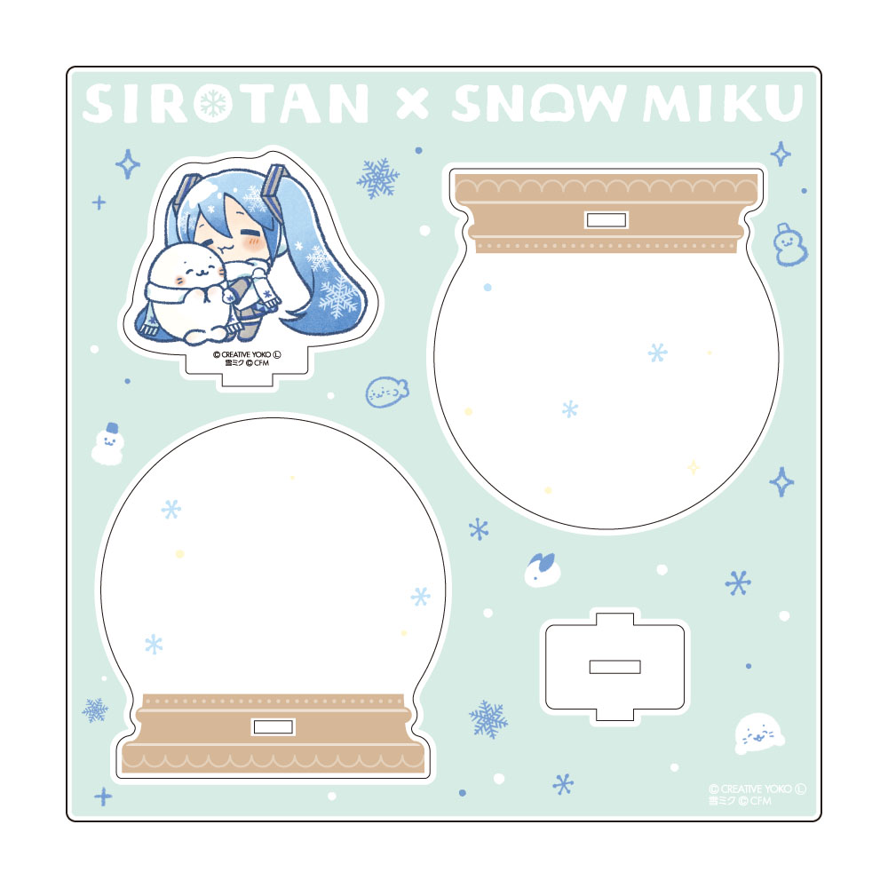 しろたん×雪ミク アクリルジオラマ 【C】 画像 2 | AniSmile