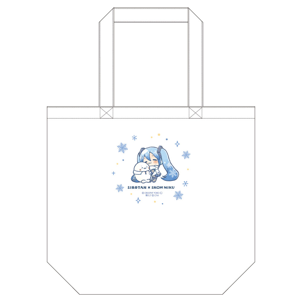 しろたん×雪ミク トートバッグ - 公式商品画像 | AniSmile
