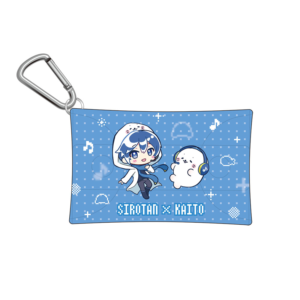 しろたん×初音ミク 第2弾 カラビナ付きクリアポーチ KAITO - 公式商品画像 | AniSmile
