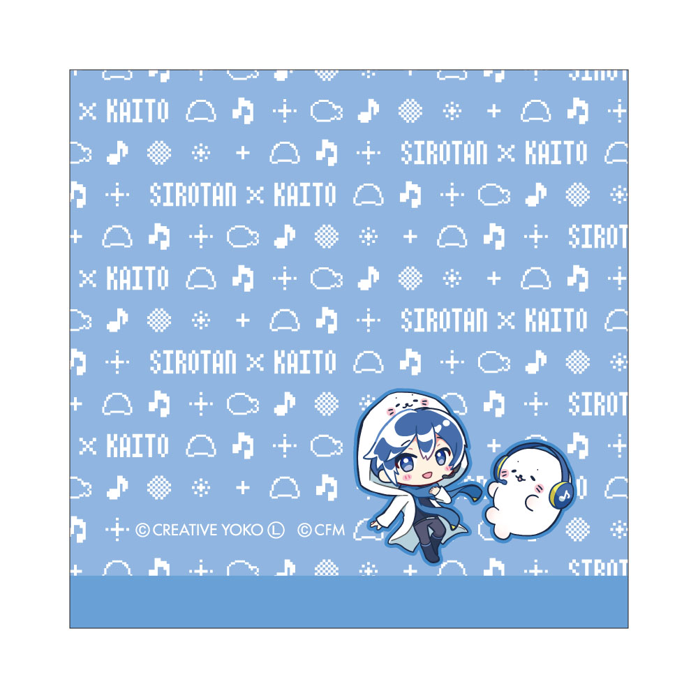 しろたん×初音ミク 第2弾 ハンドタオル KAITO - 公式商品画像 | AniSmile