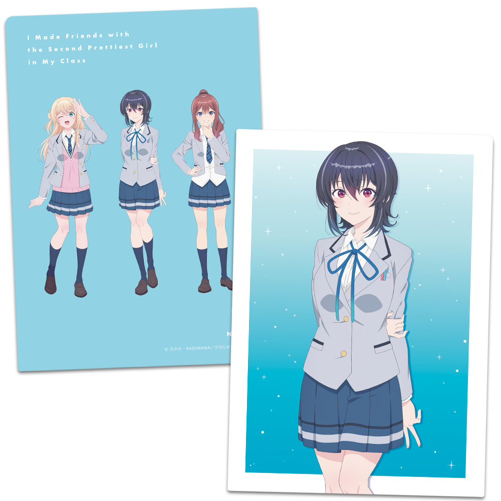 クラスで2番目に可愛い女の子と友だちになった クリアファイル 海&夕&新奈 - 公式商品画像 | AniSmile