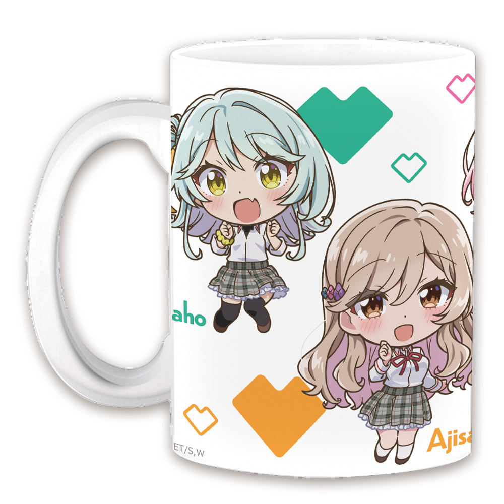 わたしが恋人になれるわけないじゃん、ムリムリ!(※ムリじゃなかった!?) マグカップ れな子&真唯&紫陽花&紗月&香穂 デフォルメver. 画像 3 | AniSmile