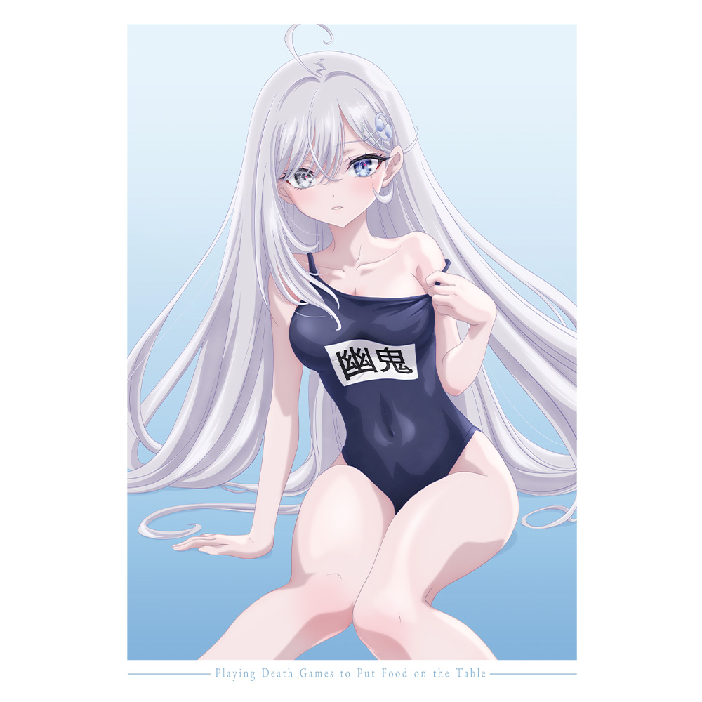 死亡遊戯で飯を食う。 Tシャツ Mサイズ 幽鬼 スクール水着ver. 画像 3 | AniSmile