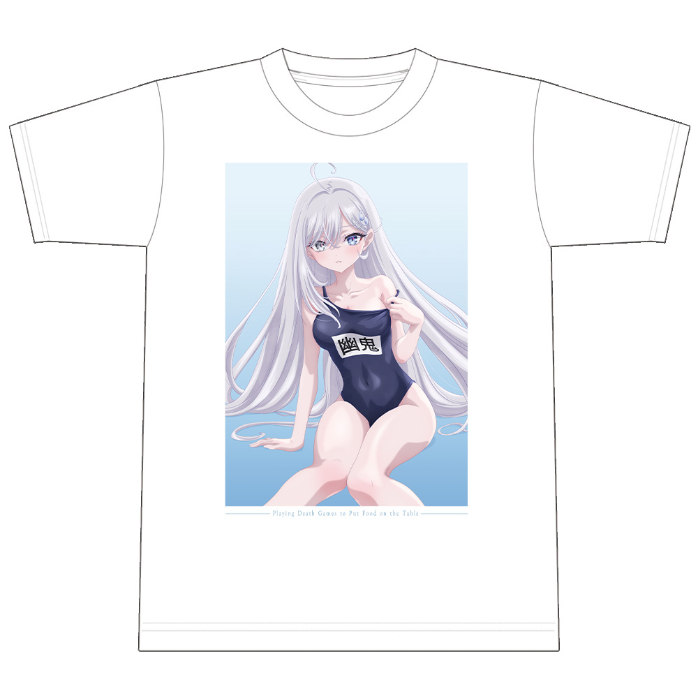 死亡遊戯で飯を食う。 Tシャツ Mサイズ 幽鬼 スクール水着ver. 画像 4 | AniSmile