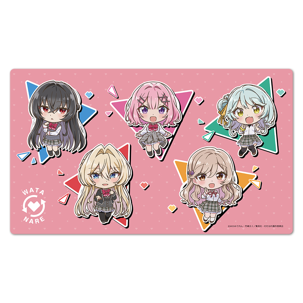 わたしが恋人になれるわけないじゃん、ムリムリ!(※ムリじゃなかった!?) キャラクターラバーマット れな子&真唯&紫陽花&紗月&香穂 デフォルメver. - 公式商品画像 | AniSmile