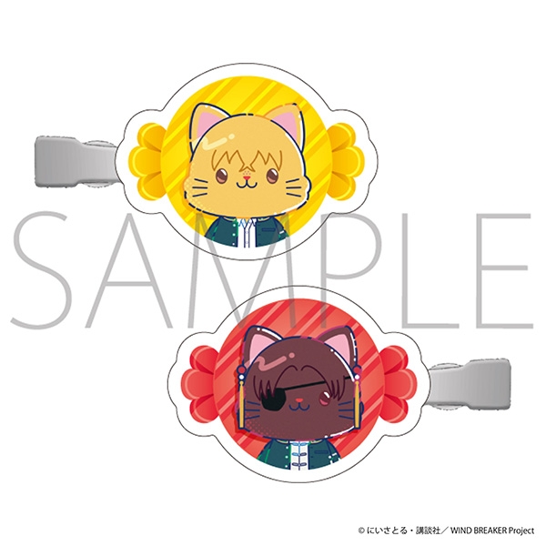 WIND BREAKER withCAT illustration Ver. 前髪クリップ/楡井 秋彦・蘇枋 隼飛 - 公式商品画像 | AniSmile