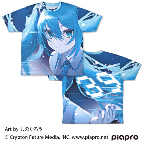 初音ミク 両面フルグラフィックTシャツ しのたろうVer./S - 公式商品画像 | AniSmile