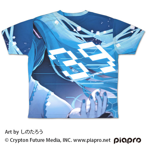 初音ミク 両面フルグラフィックTシャツ しのたろうVer./S 画像 3 | AniSmile