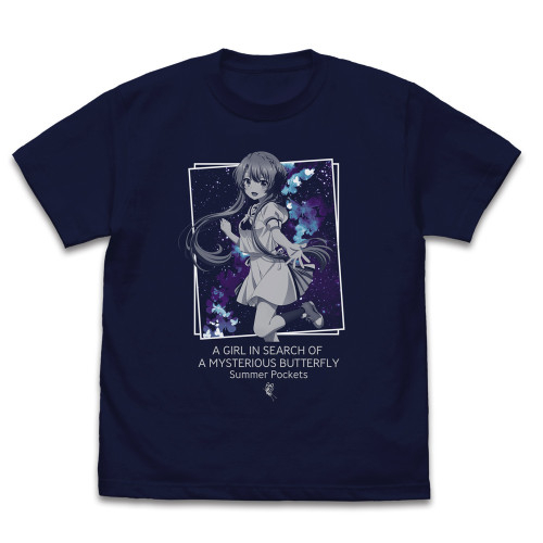 TVアニメ『Summer Pockets』空門蒼 Tシャツ/NAVY-M - 公式商品画像 | AniSmile