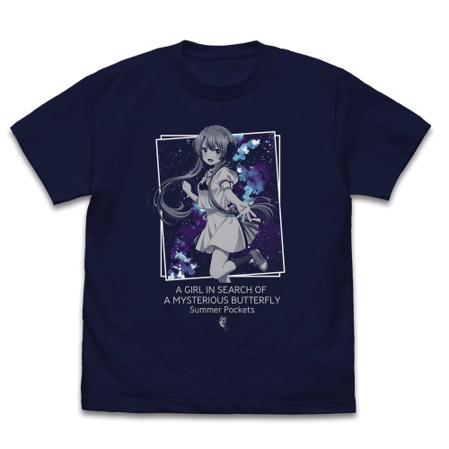 TVアニメ『Summer Pockets』空門蒼 Tシャツ/NAVY-S - 公式商品画像 | AniSmile