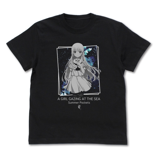 TVアニメ『Summer Pockets』鳴瀬しろは Tシャツ/BLACK-M - 公式商品画像 | AniSmile