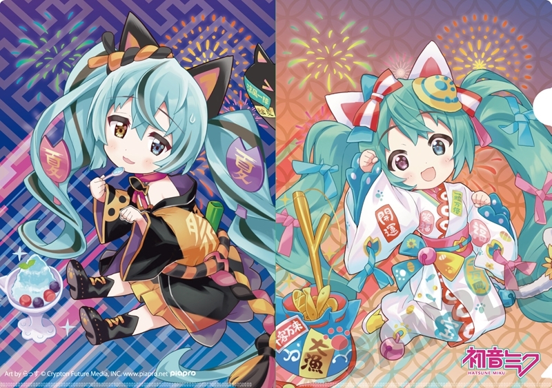 「初音ミク×招き猫」 クリアファイル 2025 Art by らっす - 公式商品画像 | AniSmile