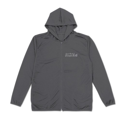 ゆるキャン△ SEASON3 シルエットバイク志摩リン 薄手ドライパーカー/GRAY-L 画像 3 | AniSmile