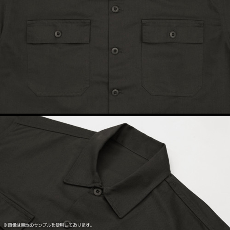 ゆるキャン△ SEASON3 ★限定★描き下ろし 志摩リン 刺繍ワークシャツ バイクでひといき/GRAY-XL 画像 4 | AniSmile