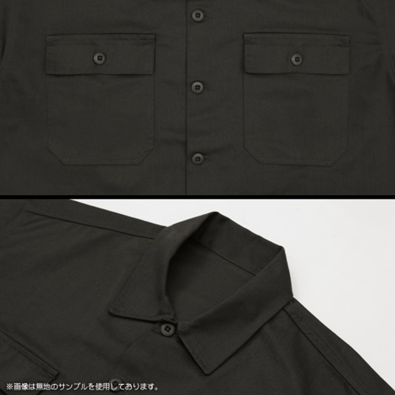 ゆるキャン△ SEASON3 ★限定★描き下ろし 志摩リン 刺繍ワークシャツ バイクでひといき/GRAY-XXL 画像 4 | AniSmile