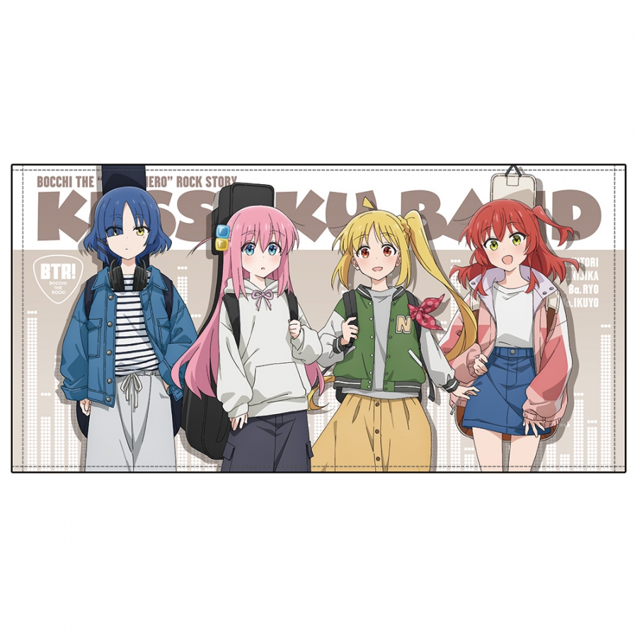 アニメ「ぼっち・ざ・ろっく!」 結束バンド 120cmビッグタオル ストリートファッションVer. - 公式商品画像 | AniSmile