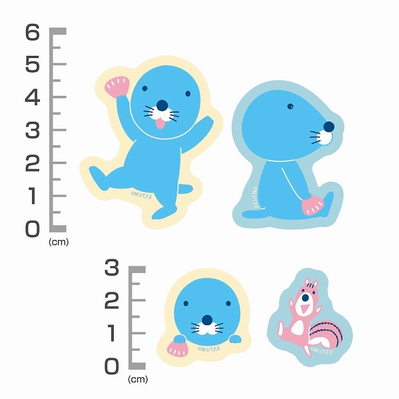 ぼのぼのとシマリスくん ミニステッカーセット 画像 3 | AniSmile