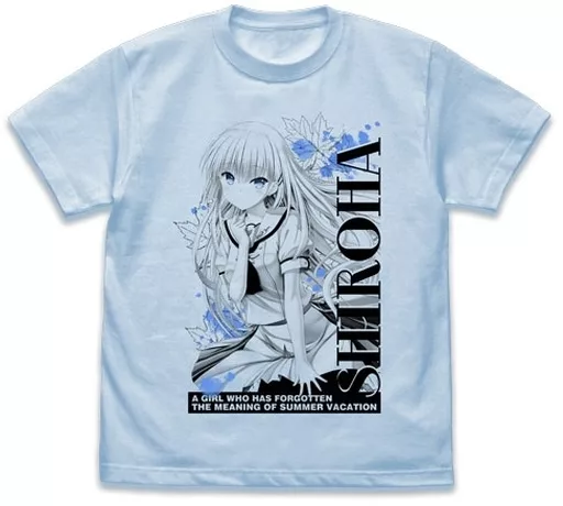 鳴瀬 しろは Tシャツ Ver2.0/LIGHT BLUE-L - 公式商品画像 | AniSmile
