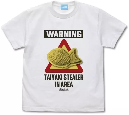 Kanon たいやき泥棒出没地帯 Tシャツ/WHITE-L - 公式商品画像 | AniSmile