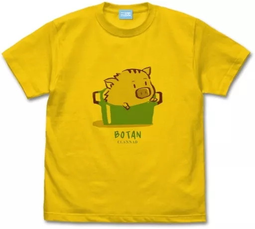 CLANNAD-クラナド- ボタンイラスト Tシャツ/CANARY YELLOW-L - 公式商品画像 | AniSmile