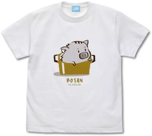 CLANNAD-クラナド- ボタンイラスト Tシャツ/WHITE-L - 公式商品画像 | AniSmile