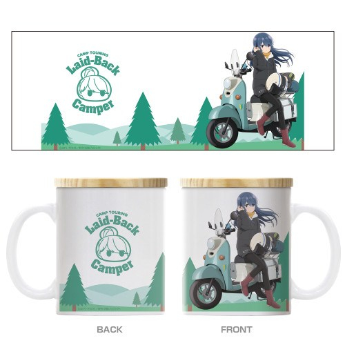 ゆるキャン△ SEASON3 描き下ろし 志摩リン フタ付きフルカラーマグカップ バイクでひといきVer. - 公式商品画像 | AniSmile